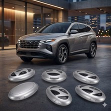 Alvera Hyundai Tuscon Ioniq Uyumlu Smart 3 Buton Silikon Oto Anahtar Kumanda Kabı Kılıf Gri