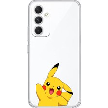 Moonset Samsung Galaxy A24 Uyumlu Baskılı Yumuşak Silikon Şeffaf Telefon Kılıfı