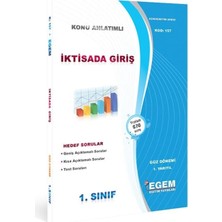 Egem Aöf 1. Sınıf Iktisada Giriş Güz Dönemi 1. Yarıyıl Konu Anlatımlı Soru Bankası