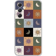 Moonset Samsung Galaxy A34 Uyumlu Baskılı Yumuşak Silikon Şeffaf Telefon Kılıfı