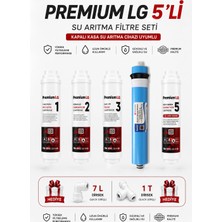 Premium Lg Su Arıtma Filtresi Kapalı Kasa Iki Tarafı Ouick 5’li Filtre Seti