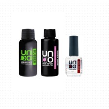 Valor Fontenay Prof. Uno Rubber Base Coat & Super Shine Top Coat 50ML + Non-Acid Primer 15ML 4'lü Set Şef