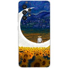 Moonset Samsung Galaxy A04S Uyumlu Baskılı Yumuşak Silikon Şeffaf Telefon Kılıfı