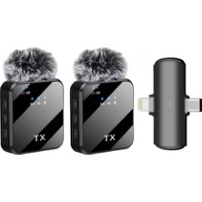 Valor Coverzone Kablosuz Yaka Mikrofonu Çiftli Mikrofon Iphone 15 16 17 ile Uyumlu Type-C/lightning Portl