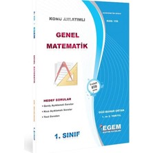 Egem Aöf 1. Sınıf Genel Matematik Güz Dönemi 1. Yarıyıl Konu Anlatımlı Soru Bankası