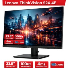 Solmazlar Online Lenovo 23.8 Thınkvısıon S24-4E 64B5KAT1TK Wled 4ms 100Hz Vga+Hdmı Fhd Monitör