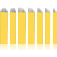 Valor Biomaser 10 Adet 0.20MM Microblading Uygulama Iğnesi, Tıbbi Paslanmaz Çelik, Kalıcı Makyaj Kaş Tekn