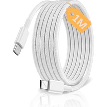 Valor Type C-C Hızlı Şarj Kablosu, Örgülü Kablo ve Güçlendi̇ri̇lmi̇ş Boyun, 60WATT Pd Hızlı Şarj, Iphone 15/