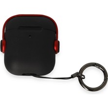 Alvera Airpods 2 (2.nesil) Cool Kılıf - Siyah-Kırmızı