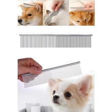 Valor Duffa Metal Düz Kedi ve Köpek Tarağı, Pet Kuaför Tarağı, Tüy Kesmek Için Tarak, Köpek Kıtık Açıcı T
