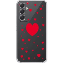 Moonset Samsung Galaxy S24 Fe Uyumlu Baskılı Yumuşak Silikon Şeffaf Telefon Kılıfı