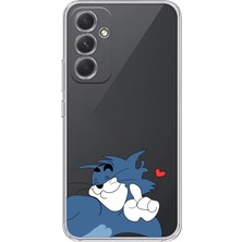Moonset Samsung Galaxy A55 Uyumlu Baskılı Yumuşak Silikon Şeffaf Telefon Kılıfı