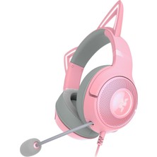 Valor Razer Kraken Kitty V2 - Kablolu Rgb Kulaklık Kedi Kulaklı (Reaktif Akış Aydınlatması, Razer Hypercl
