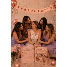 Parti Dükkanı Kutulu Bride To Be Parti Seti 19 Parça | Gold Renk Bekarlığa Veda Süsleri, Bride Taç, Bride Gözlük, Kuşak, Banner, Bride Bileklik, Team Bride Bileklik ve Dövme Seti / Gold Set