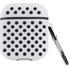Alvera Airpods 3 (3.nesil) Spor Delikli Kılıf - Gri-Siyah