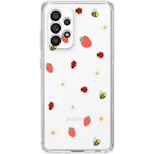 Moonset Samsung Galaxy A56 Uyumlu Baskılı Yumuşak Silikon Şeffaf Telefon Kılıfı