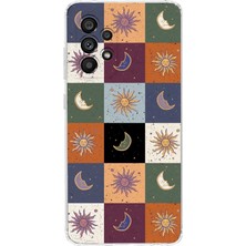 Moonset Samsung Galaxy M14 Uyumlu Baskılı Yumuşak Silikon Şeffaf Telefon Kılıfı