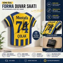 Rota Style Isme Özel Forma Duvar Saati – Ismin ve Numaranla Kişiye Özel Tasarım