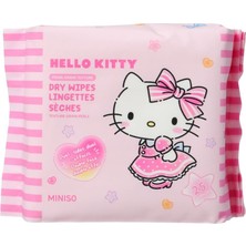 Valor Sanrio Lisanslı Hello Kitty Inci Dokulu Kuru Mendil –%100 Viskon Yumuşak ve Emici Mendil (25 Adet)
