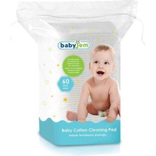 Valor Babyjem Bebek Temizleme Pamuğu 60 Adet Beyaz Çok Renkli 8681049214614