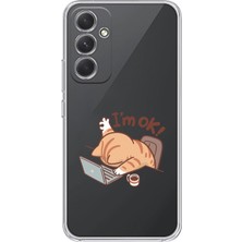 Moonset Samsung Galaxy A24 Uyumlu Baskılı Yumuşak Silikon Şeffaf Telefon Kılıfı