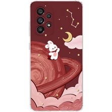 Moonset Samsung Galaxy A37 Uyumlu Baskılı Yumuşak Silikon Şeffaf Telefon Kılıfı