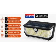 Uslucan Alışveriş 202 LED Güneş Enerjili Hareket Sensörlü Çakar LED Duvar Lambası PD772