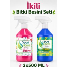 Plant Home Power Mix Sıvı Bitki Besini Seti Bloom ve Turbo 2 x 500 ml