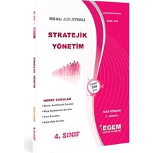 Egem Aöf 4. Sınıf Stratejik Yönetim Güz Dönemi 7. Yarıyıl Konu Anlatımlı Soru Bankası