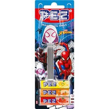 Pez Dispenser Marvel Ghost Spider – Meyve Aromalı Şekerleme Makinesi ve Şekerleme Yedekleri