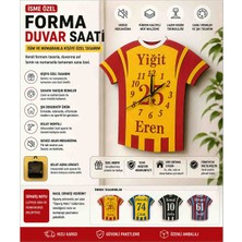 Rota Style Kişiye Özel Forma Duvar Saati – Ismin ve Numaranla Özel Tasarım