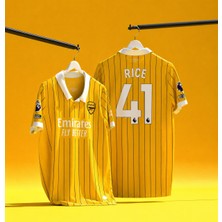 Breathless Arsenal 2024-25 Sezonu Özel Konsept Declan Rice Forması (Yellow)