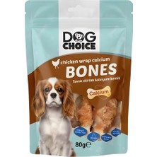 Dog Choice Kalsiyumlu Tavuk Dürüm Kemik Köpek Ödül Maması 80G