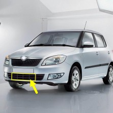 Mey İthalat Ön Tampon Izgara Orta Parçası 5J0853677A Skoda Fabia 2 ile Uyumlu 2011-2014