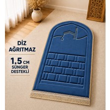 Bripurga Ortopedik Seccade Diz Ağrıtmaz 1.5 cm Sünger Destekli Kadife Namazlık