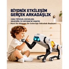 Mavi Su Dünyası Uzaktan Kumandalı ve Mobil Kontrollü Şarjlı Yapay Zekalı Robot Köpek | Sesle Kontrol | Şarkı Söyleme | Dans Etme | Uzaktan Kontrol Robot Köpek
