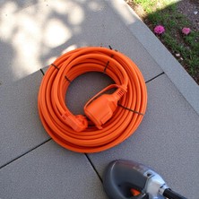 Mey İthalat Uzatma Kablosu 3x1.5 mm 15 Metre Tekli Grup Fiş Priz Topraklı Cca Kablolu Kapaklı Monofaze Ev Tipi