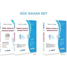 Egem Aöf 1. Sınıf Engelli Bakımı ve Rehabilitasyon  Güz ve Bahar Dönemi 1. ve 2. Yarıyıl Konu Anlatımlı Soru Bankası (Set)