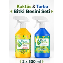 Plant Home Power Mix Bitki Besini Seti Turbo ve Kaktüs Kök Gelişim Destekleyici 2X500 ml
