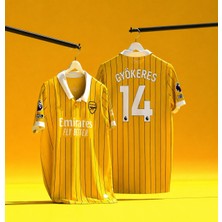 Breathless Arsenal 2024-25 Sezonu Viktor Gyökeres Özel Konsept Forması (Yellow)