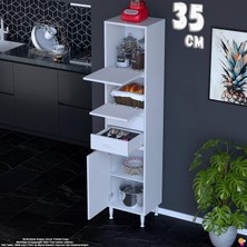 Eliusta Nexa 35 cm Kapalı Çok Amaçlı Mutfak, Bakliyat ve Kahve Köşesi Organizer Modülü 35X181X32 cm