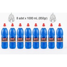 NAZAR Jel Yakıt 8'li Koli - 8 x 1000 ml (850G) - Profesyonel Kullanım Için Avantajlı Paket