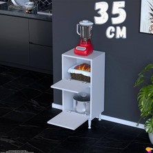 Eliusta Gaye Çok Amaçlı 2 Kapaklı Dolap 35X87X32 cm Banyo Mutfak Çocuk Odası Düzenleyici Kiler