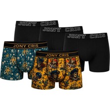 Jony Cris Boxer Erkek 5’li Paket Pamuklu Erkek Baksır
