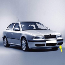Mey İthalat Ön Tampon Sol Kapak Izgarası 1U0807367B Skoda Octavia A4 ile Uyumlu 2001-2009