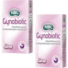Mey İthalat Nbl Gynobiotic Probiyotik Mikro Organizma, 10 Kapsül x 2 8699540150089-2