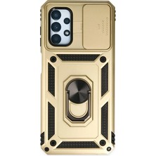 Aconcept Newface  Galaxy A33 5g Kılıf Pars Lens Yüzüklü Silikon - Gold