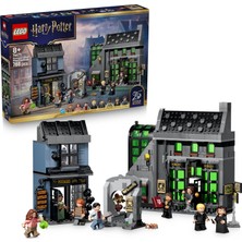 Mey İthalat LEGO Harry Potter Knockturn Yolu Büyücü Mağazaları 76471-8 Yaş ve Üzeri Çocuklar Için 2 Dükkan, 8 Minifigür ve 1 Köpek Patronus'u Içeren Yaratıcı Oyuncak Yapım Seti, Hediye Fikri (788 Parça)