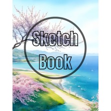 Mey İthalat Sketch Book: Premium Watercolor Spring Sea Design Cover Page Sketchbook Blank Paper Pad 8.5" x 11" - Sketchbook 120 Pages Blank Paper Book For ... Unlined Journal Soft Cover Sketchbooks