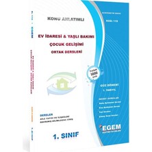 Egem Aöf 1. Sınıf Ev Idaresi Güz Dönemi 1. Yarıyıl Konu Anlatımlı Soru Bankası